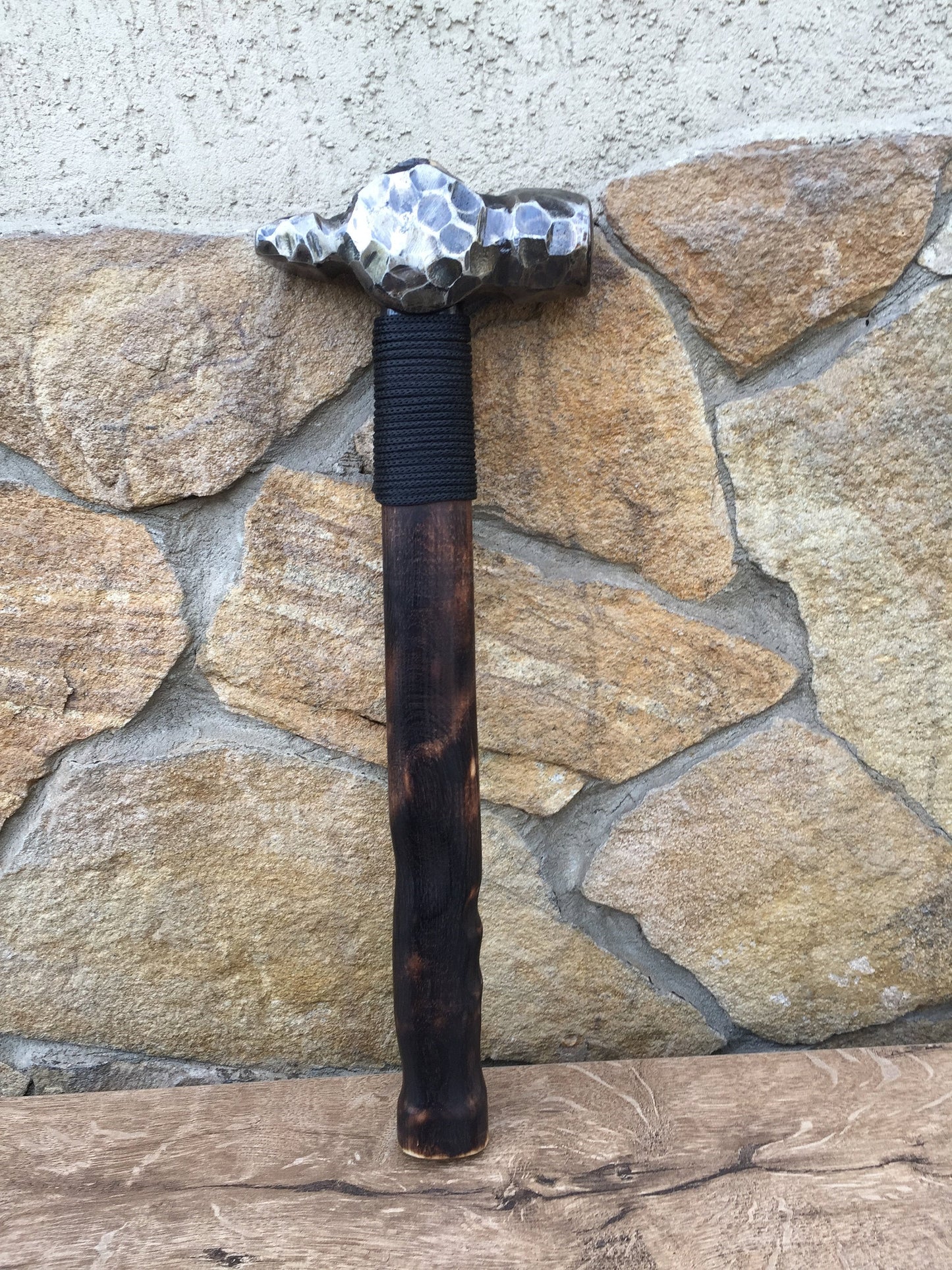 Hand forged hammer, handyman tool, viking axe,his birthday gift, mens gift, iron gift for him, Thors hammer, steel hammer, blacksmith hammer