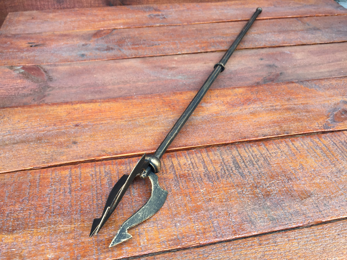 Hand forged trident, trident of poseidon, trident charm, trident crown, trident decal, trident prop, Neptune trident, axe, cosplay, mermaid