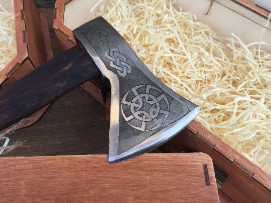 Mens gift, viking axe, Kratos axe, tomahawk, handyman tool, axe, anniversary gift, steel gifts for men - 11th anniversary, iron gifts, steel