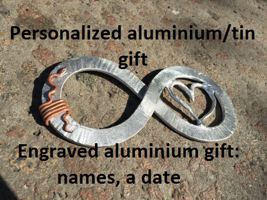10th anniversary, 10 year anniversary, tin anniversary, 10 years together, anniversary gift,10th wedding anniversary,aluminium gift,tin gift