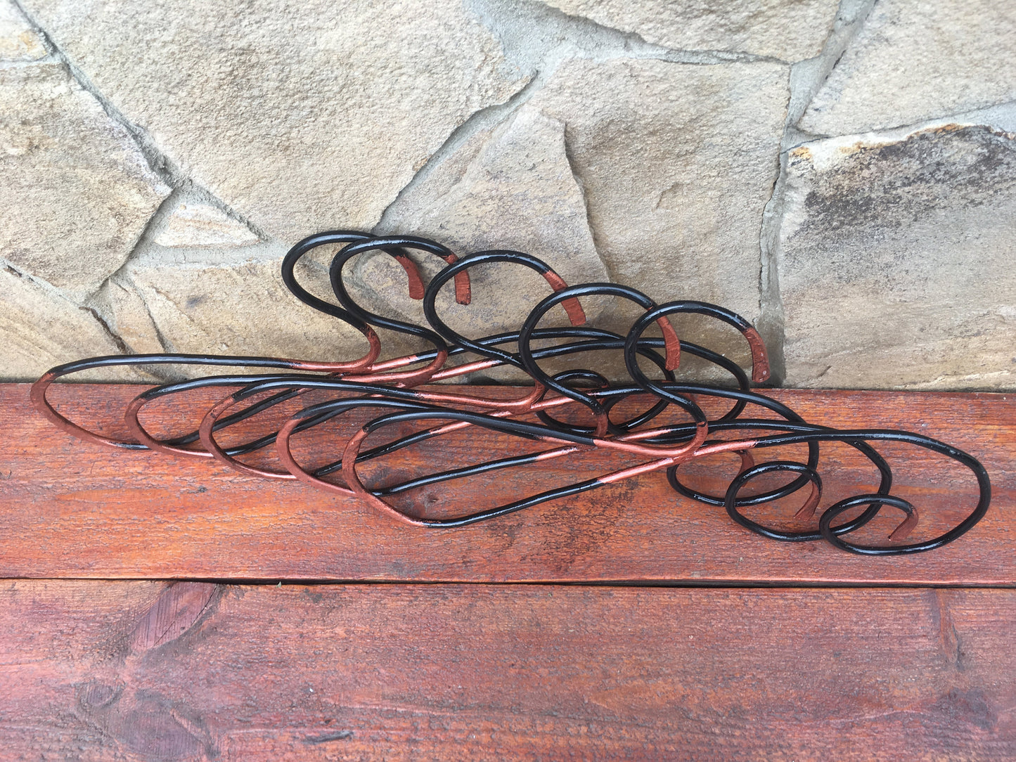 Set of 5 hangers forged metal, hangers for clothes, clothes hangers, storage hangers, closet hangers, hangers set, coat hanger, dress hanger