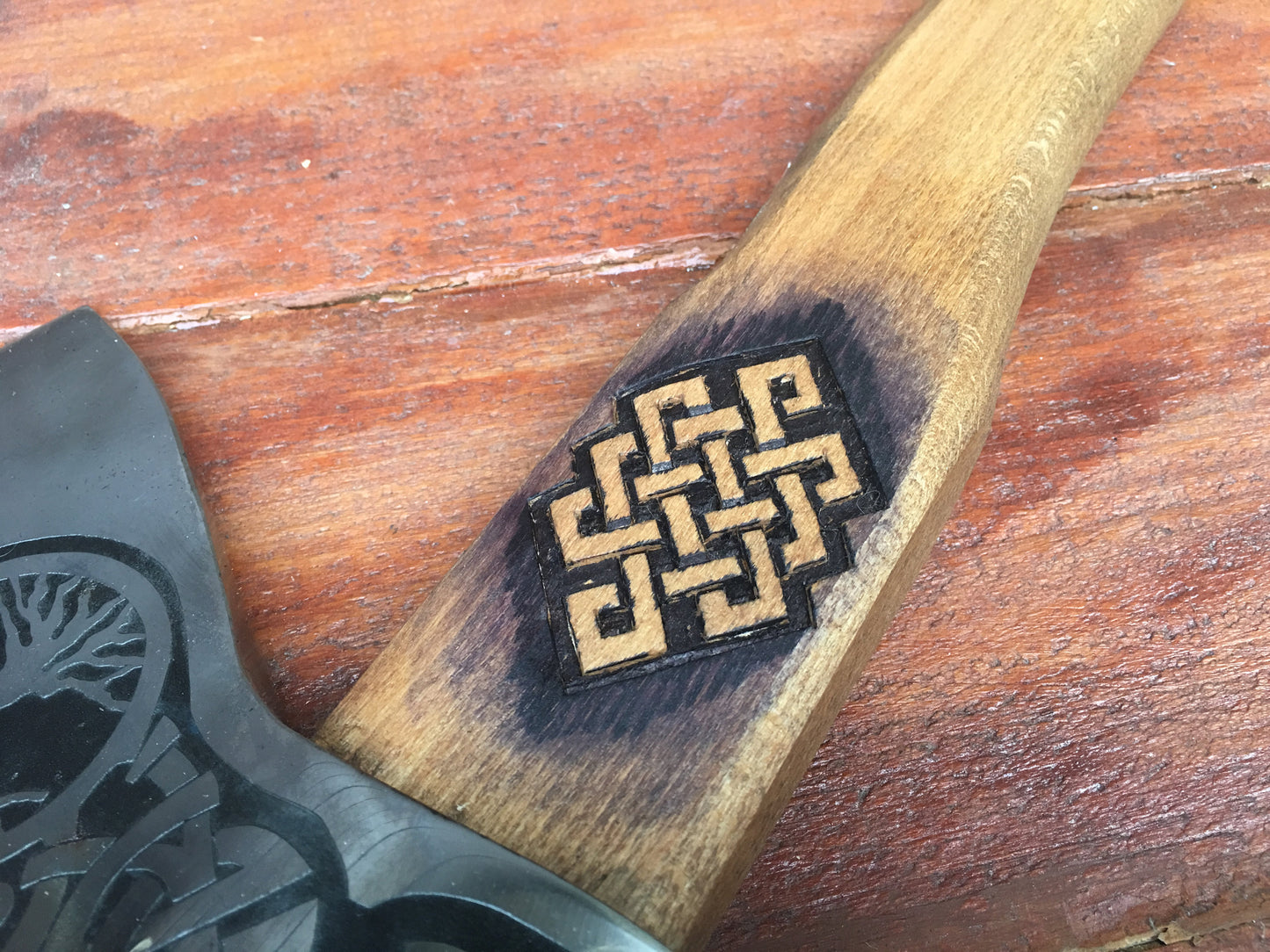 Personalized axe with a leather sheath, viking axe, mens tools, handyman gifts, Kratos, tools, gifts for men, gifts for dad, tree of life
