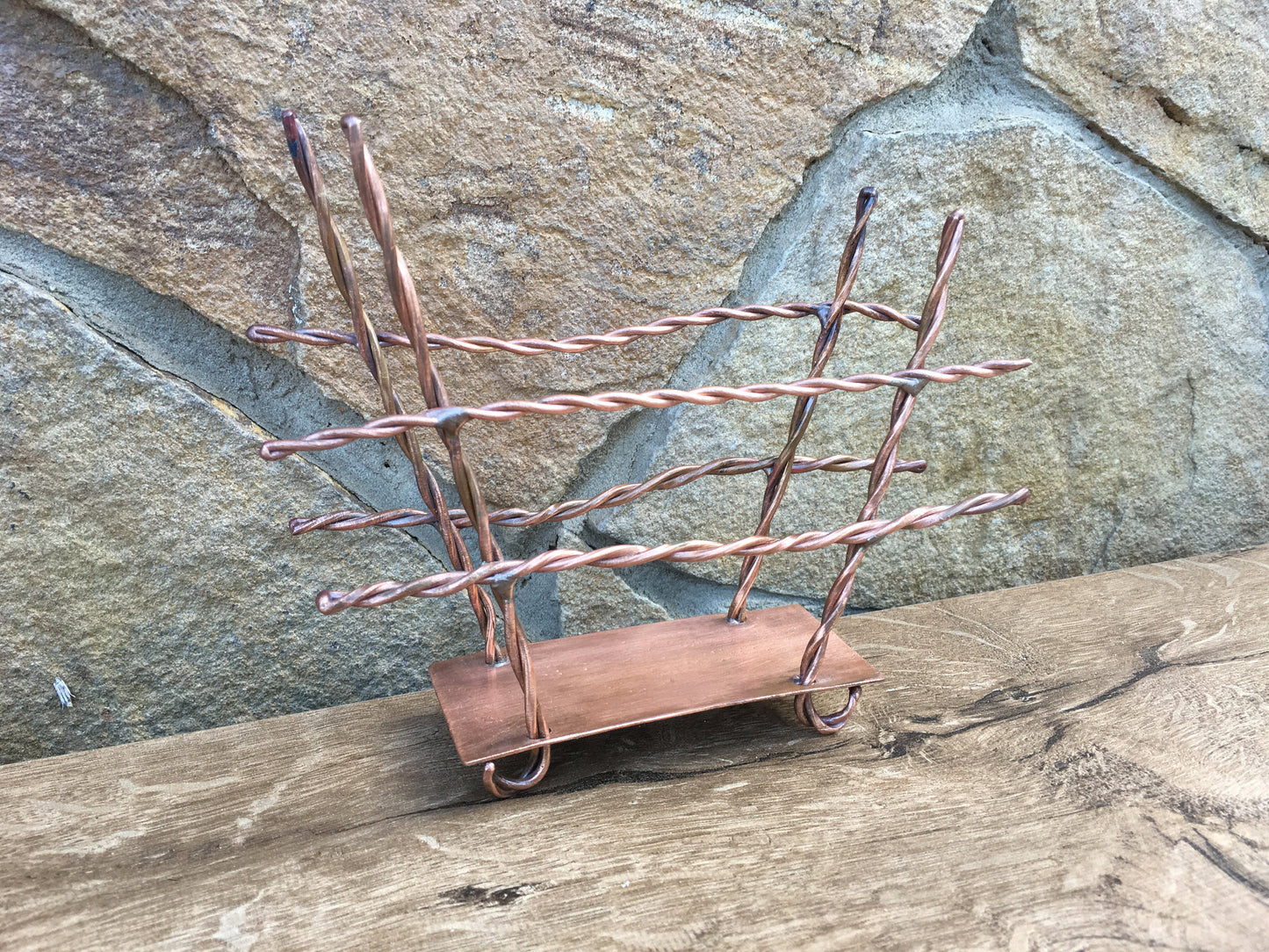 7 year gifts, copper napkin holder, napkin holder, copper gifts, 7th anniversary gift, copper anniversary, kitchen decor, kitchen gift