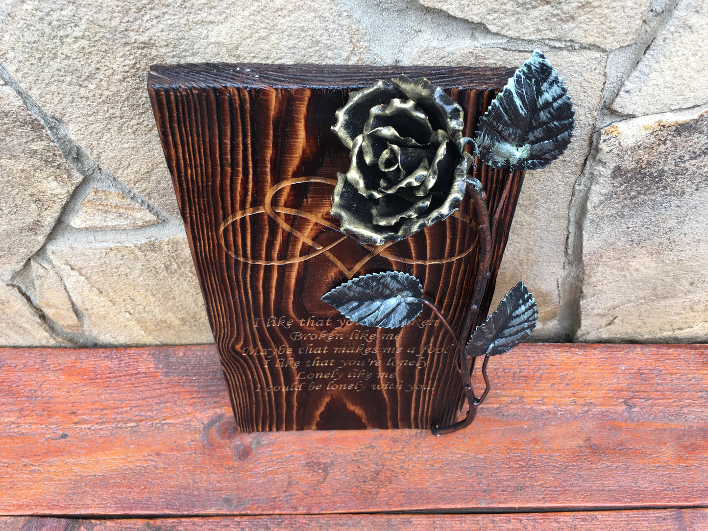 Wooden anniversary gift, 5th anniversary, wooden gift, engraved wooden gift, personalized wooden gift, 5th wedding gift, wooden gift for her