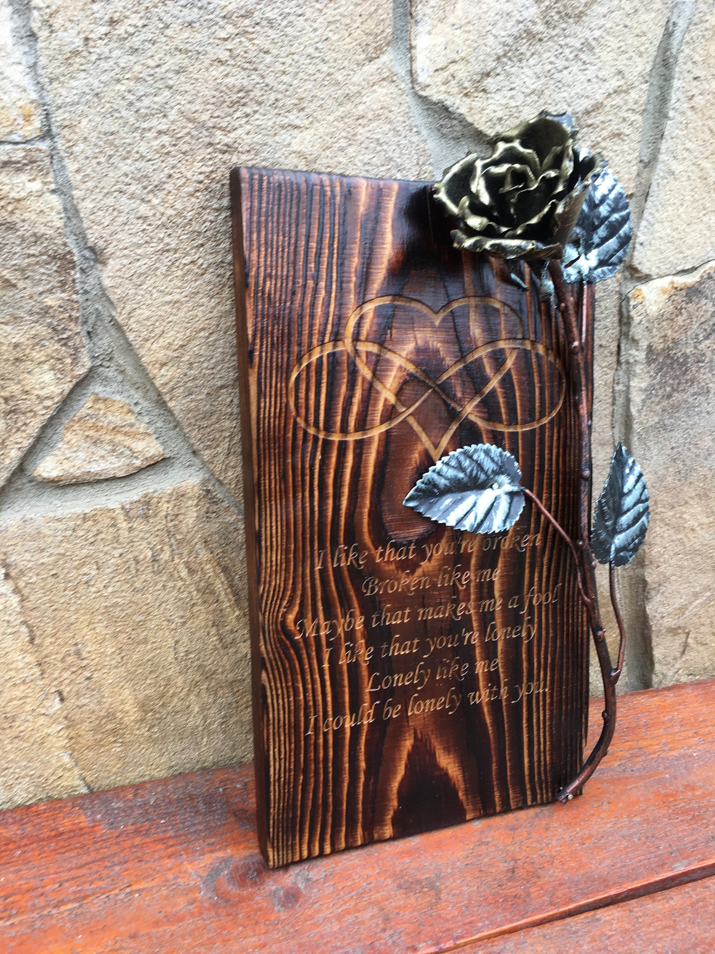 Wooden anniversary gift, 5th anniversary, wooden gift, engraved wooden gift, personalized wooden gift, 5th wedding gift, wooden gift for her