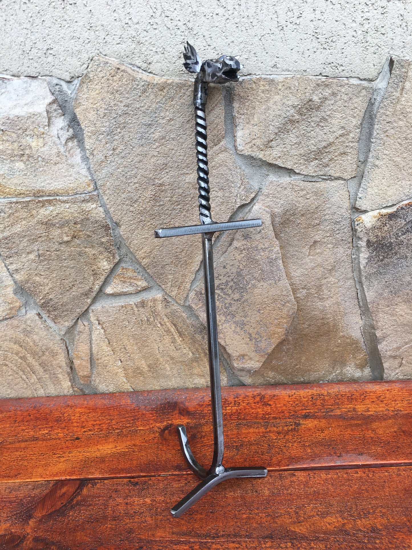 Dutch oven lid lifter, camp oven lid lifter, viking cooking, medieval cooking, BBQ tools, camp, camping,iron gift for him,grill tools,nature