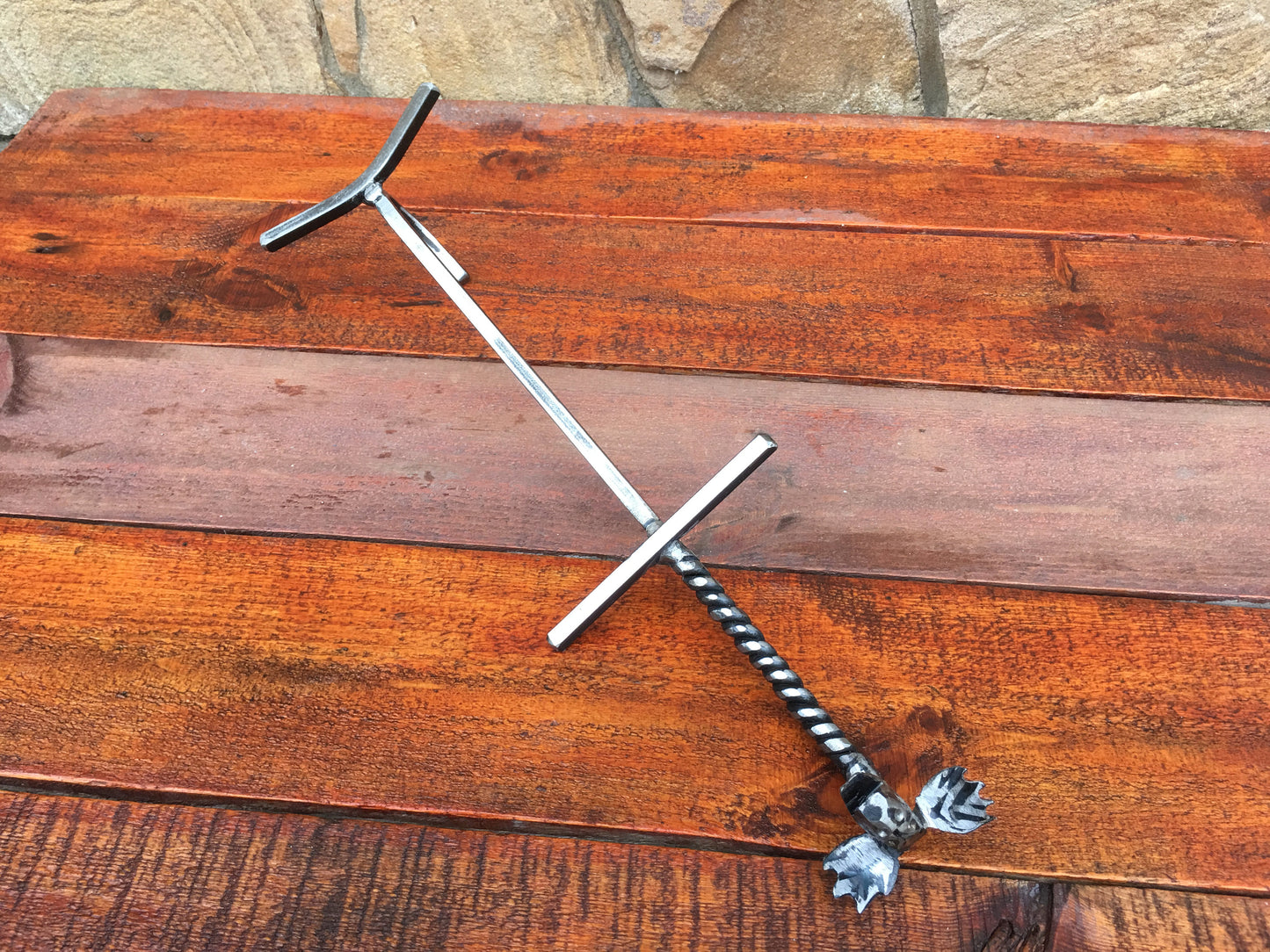Dutch oven lid lifter, camp oven lid lifter, viking cooking, medieval cooking, BBQ tools, camp, camping,iron gift for him,grill tools,nature