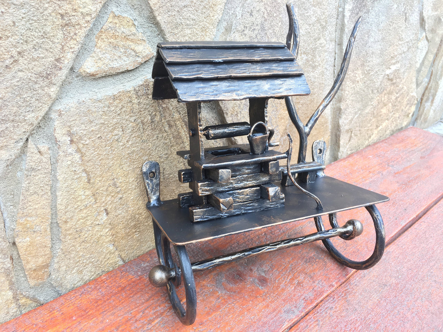 Toilet paper holder, toilet roll holder, TP holder, TP rack, toilet paper rack, rustic tp holder, roll holder, metal sculpture, bath fixture