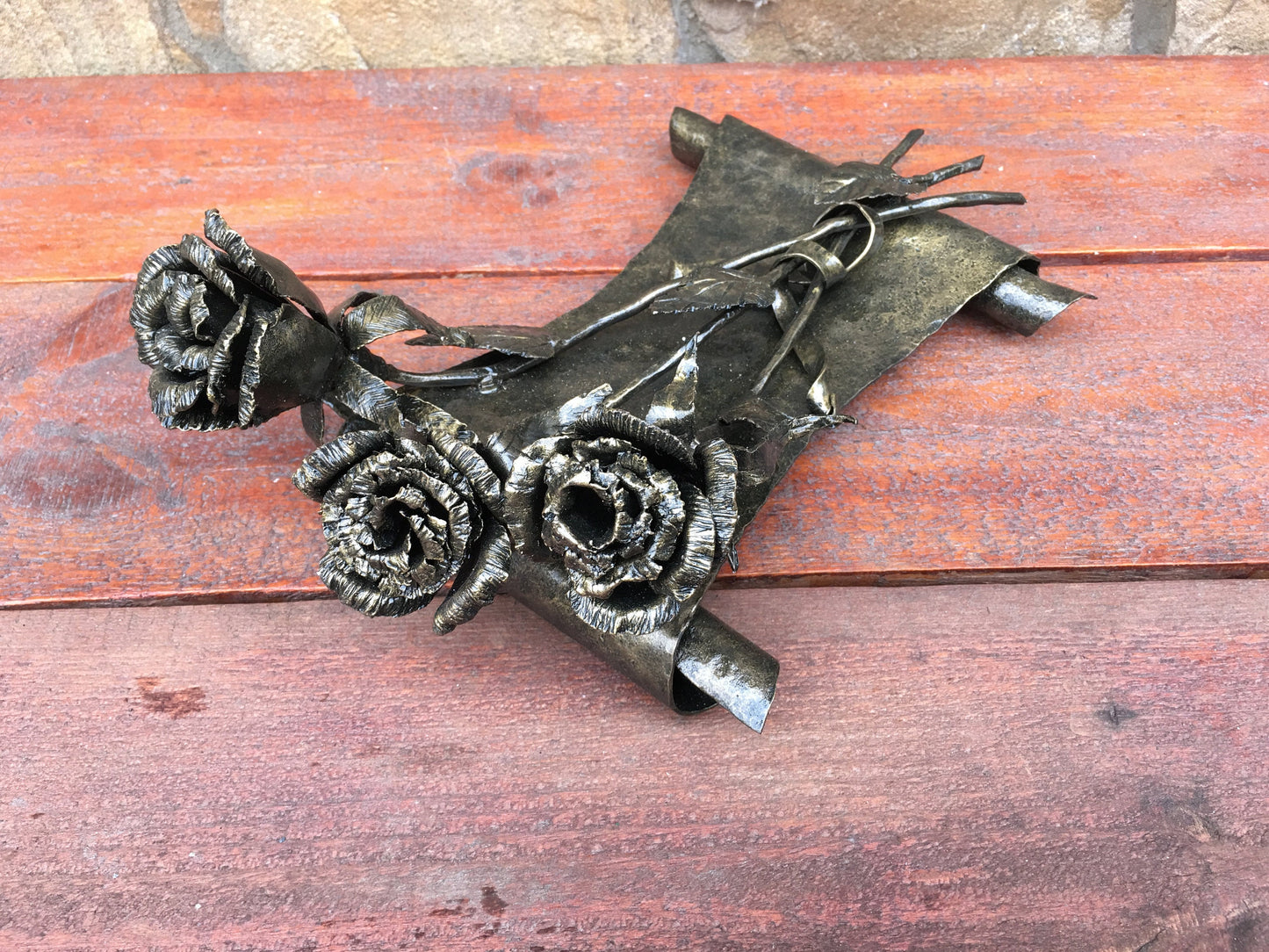 6th anniversary gift for her, iron anniversary gift for her, metal iron bouquet, iron rose, forged rose, iron gift, metal rose, iron gifts