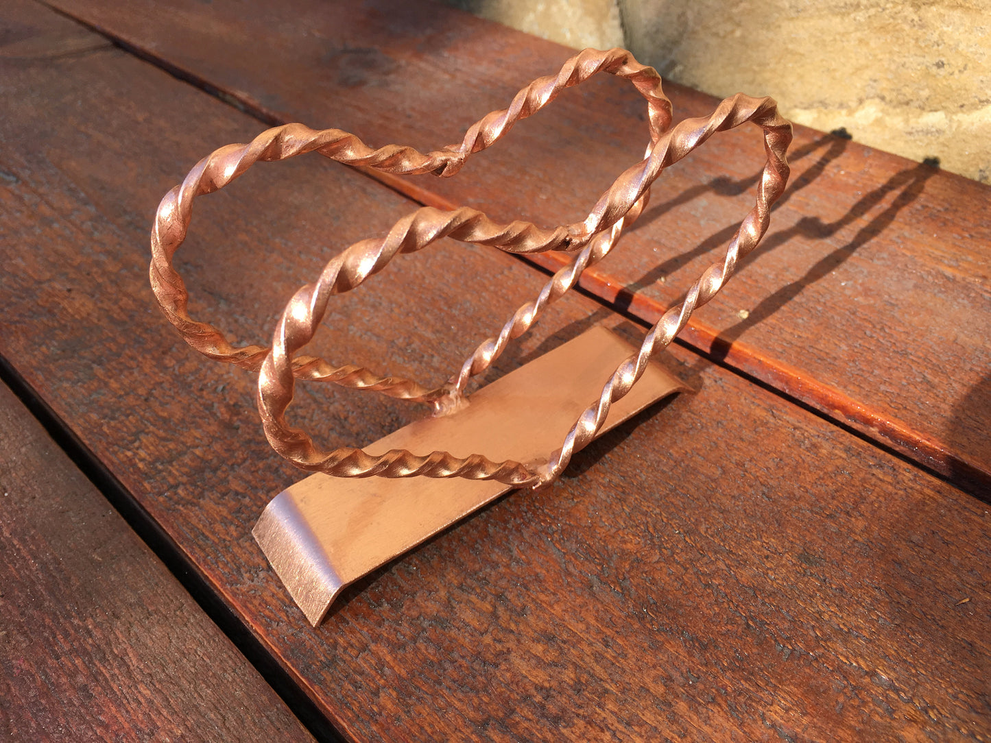 Copper napkin holder, napkin holder, copper gifts, 7 year gifts, 7th anniversary gift, copper anniversary, copper wedding, love talisman