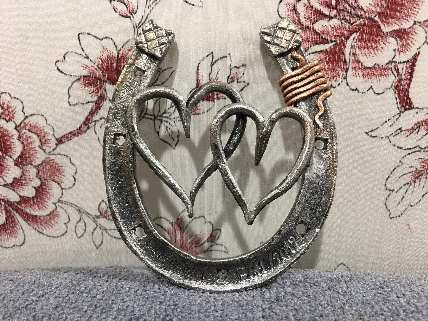 Iron horseshoe, 6th anniversary gift, iron anniversary, iron anniversary gift, iron gift,6th anniversary gift for her,iron hearts,iron gifts