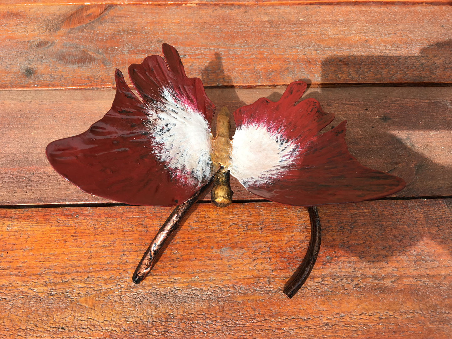 Butterfly, metal butterfly, butterfly figurine, metal sculpture, metal statue, metal statuette, figurine, miniature statuette, insect, art