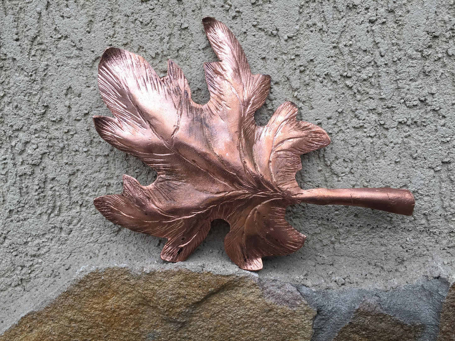 Copper maple leaf, copper anniversary gift, 7 year anniversary, copper gift, copper leaf, copper decor, 7th anniversary, copper art, leaf