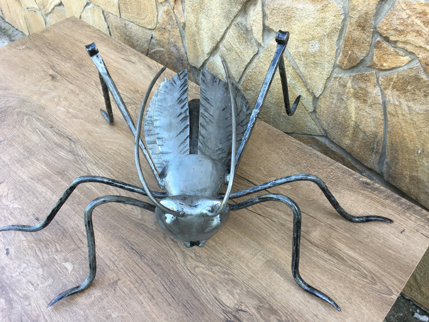 Grasshooper, iron grasshooper, garden decor, yard art, garden art, insect charm, garden gifts, garden sculpture, garden ideas, garden iron