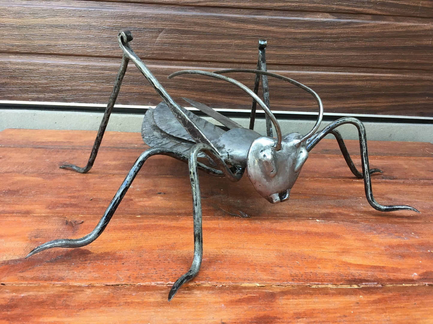 Grasshooper, iron grasshooper, garden decor, yard art, garden art, insect charm, garden gifts, garden sculpture, garden ideas, garden iron