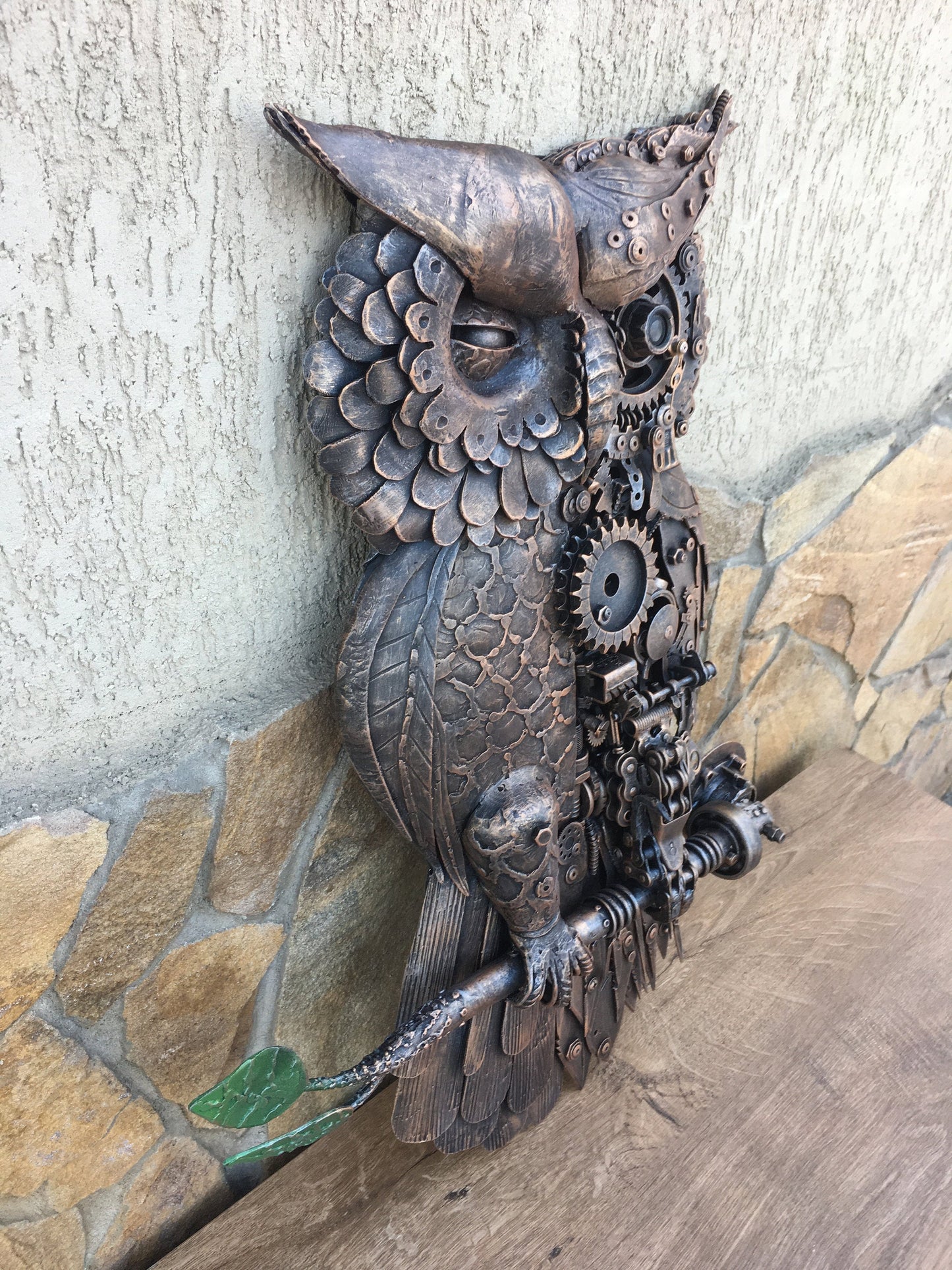 Steampunk owl, steampunk bird, metal sculpture, steampunk figurine,junk art,steampunk art,industrial art,steampunk gift,steam punk,steampunk