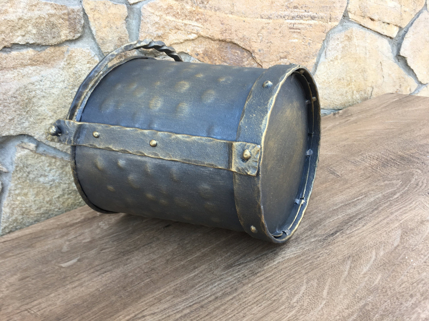 Coal bucket, ash bucket, coal pail, coal scuttle, coal scuttle bucket, firewood bucket, hand forged bucket, fire tool, rustic home decor
