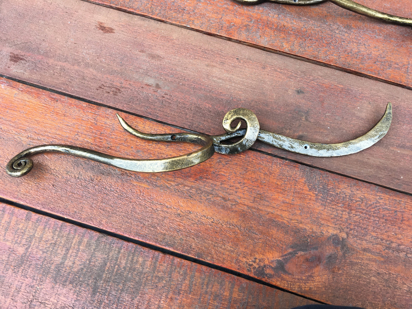 Entry door handle, barn door handle, door pull, closet door handle, closet door pulls, door pulls, forged art, garage handle, forged in fire