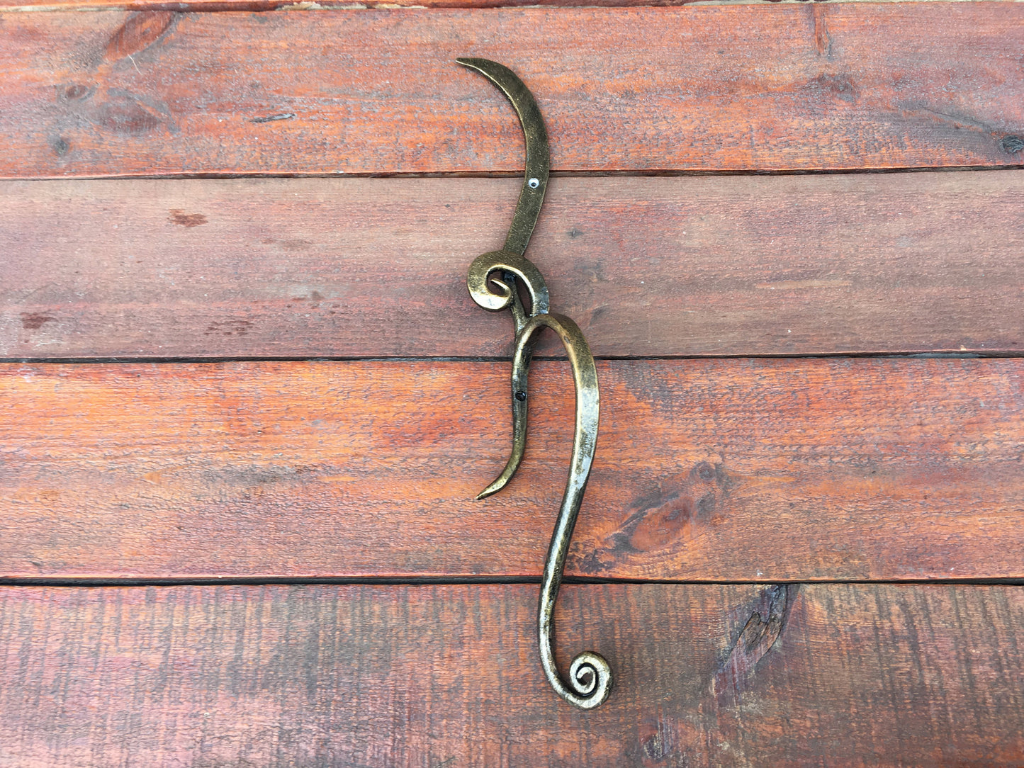 Entry door handle, barn door handle, door pull, closet door handle, closet door pulls, door pulls, forged art, garage handle, forged in fire