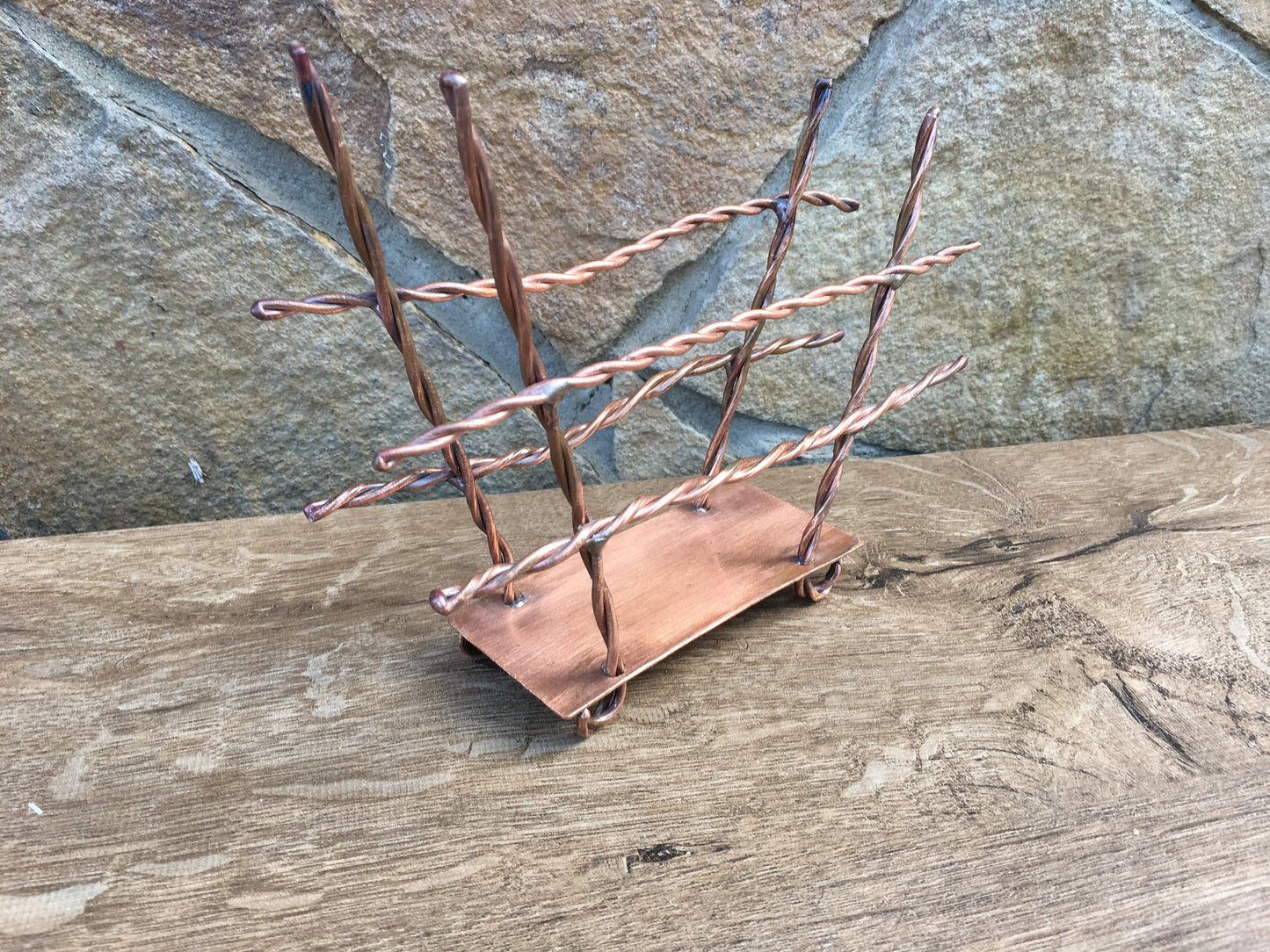 7 year gifts, copper napkin holder, napkin holder, copper gifts, 7th anniversary gift, copper anniversary, kitchen decor, kitchen gift