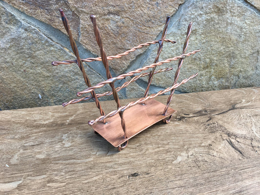 7 year gifts, copper napkin holder, napkin holder, copper gifts, 7th anniversary gift, copper anniversary, kitchen decor, kitchen gift