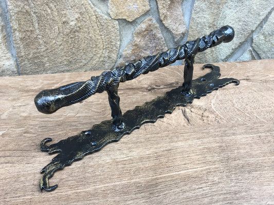 Barn door handle, door handle forged, metal door handle, barn door pull, iron door handle, door pulls, door pull, gate pull,handle for gates