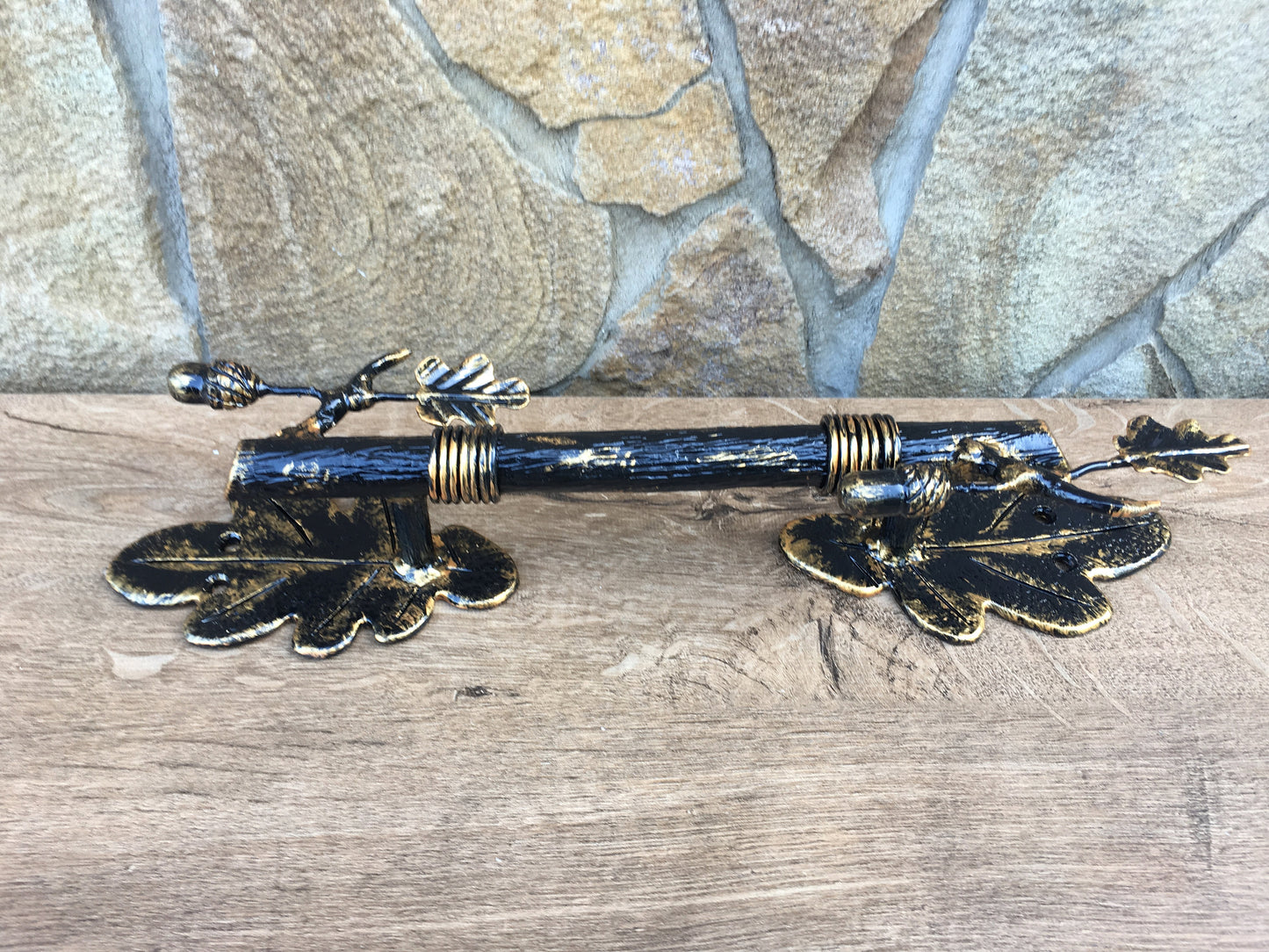 Wrought iron barn door pulls, hand forged barn door handle, iron anniversary gift, door handle, door accessories, door pulls,blacksmith made