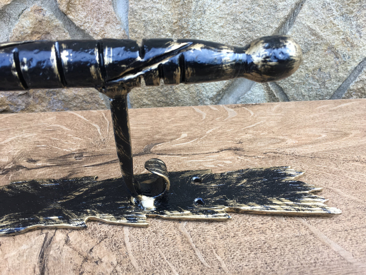 Barn door handle, metal door handle, barn door pull, forged door handle, iron door handle, door pulls, garage pull, handle for wickets