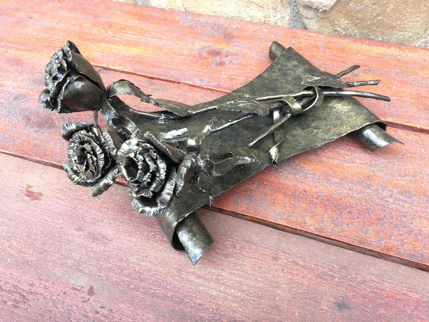 6th anniversary gift for her, iron anniversary gift for her, metal iron bouquet, iron rose, forged rose, iron gift, metal rose, iron gifts