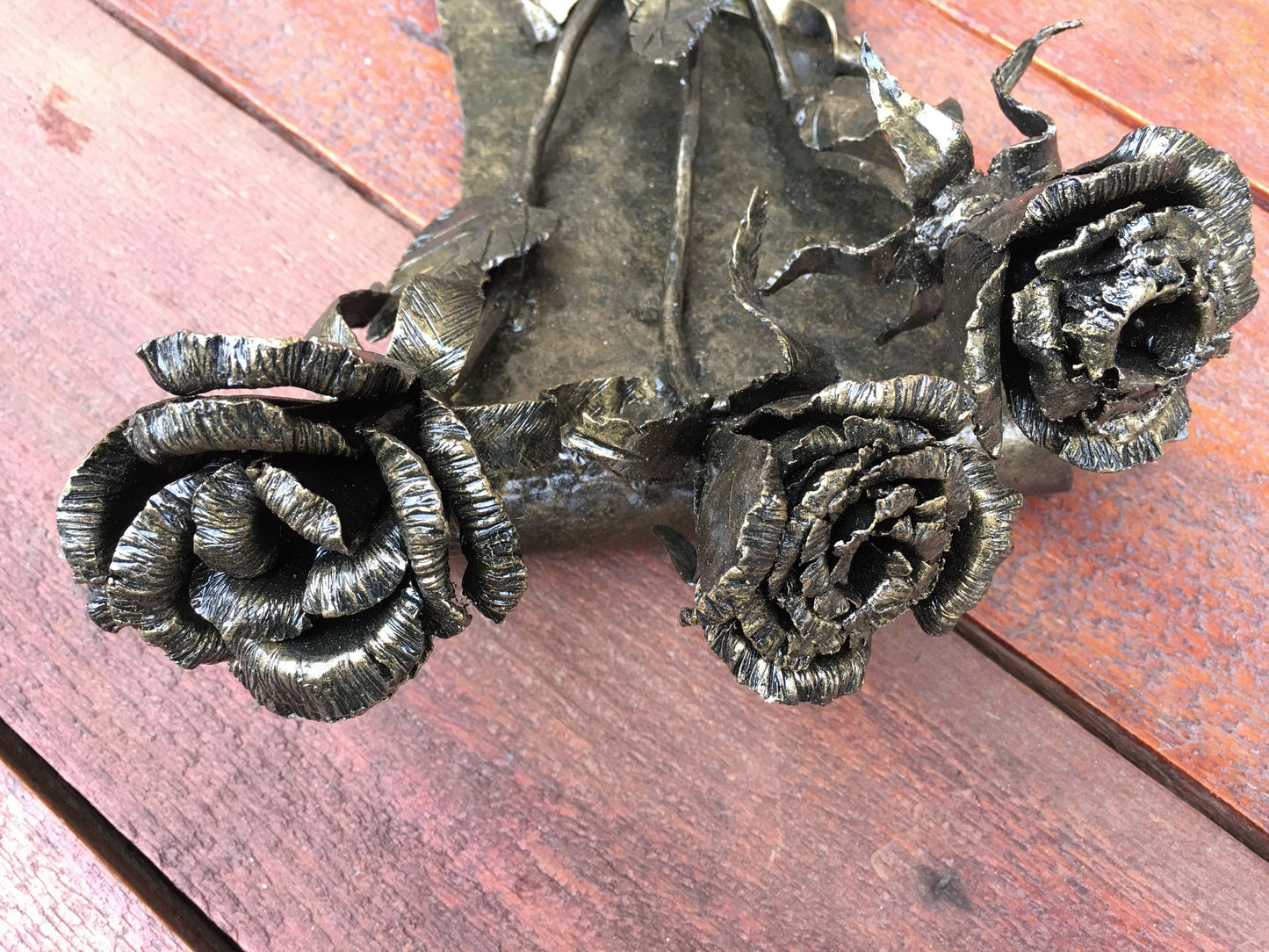 6th anniversary gift for her, iron anniversary gift for her, metal iron bouquet, iron rose, forged rose, iron gift, metal rose, iron gifts