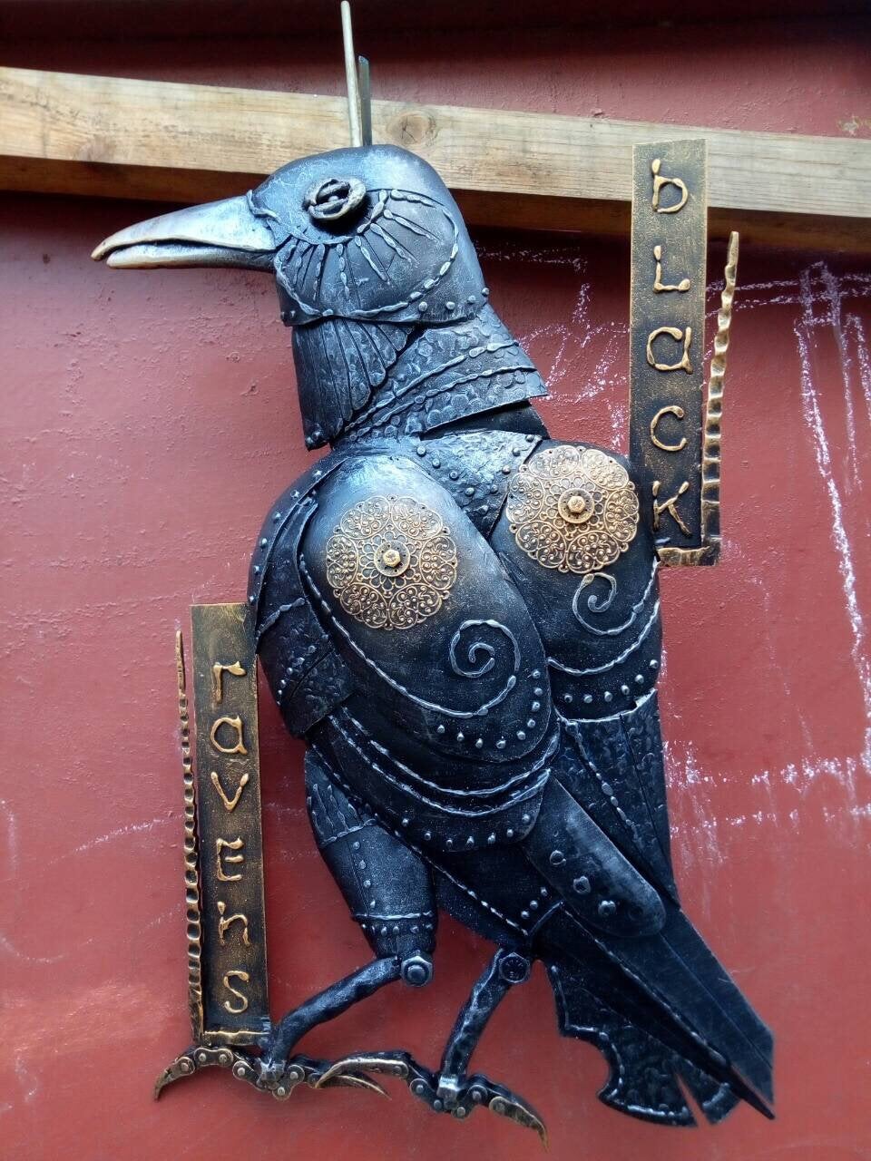 Steampunk crow, steampunk raven, bird art, steampunk bird, crow sculpture, upcycled, recycled, wall decor, mechanical bird, steampunk decor