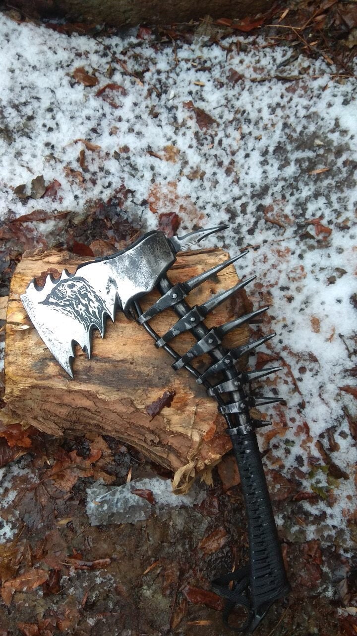 Viking axe, tomahawk, hatchet, viking gifts, mens gifts, gifts for men, man gifts, manly gift, 6th anniversary, his birthday gift, skeleton