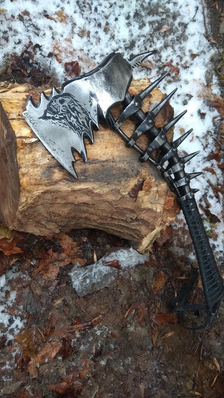 Viking axe, tomahawk, hatchet, viking gifts, mens gifts, gifts for men, man gifts, manly gift, 6th anniversary, his birthday gift, skeleton
