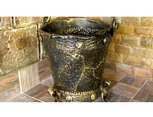 Bucket, hand forged bucket, rustic bucket, party favor bucket, wedding favor bucket, rustic wedding,bucket planter,autumn decor,fall wedding