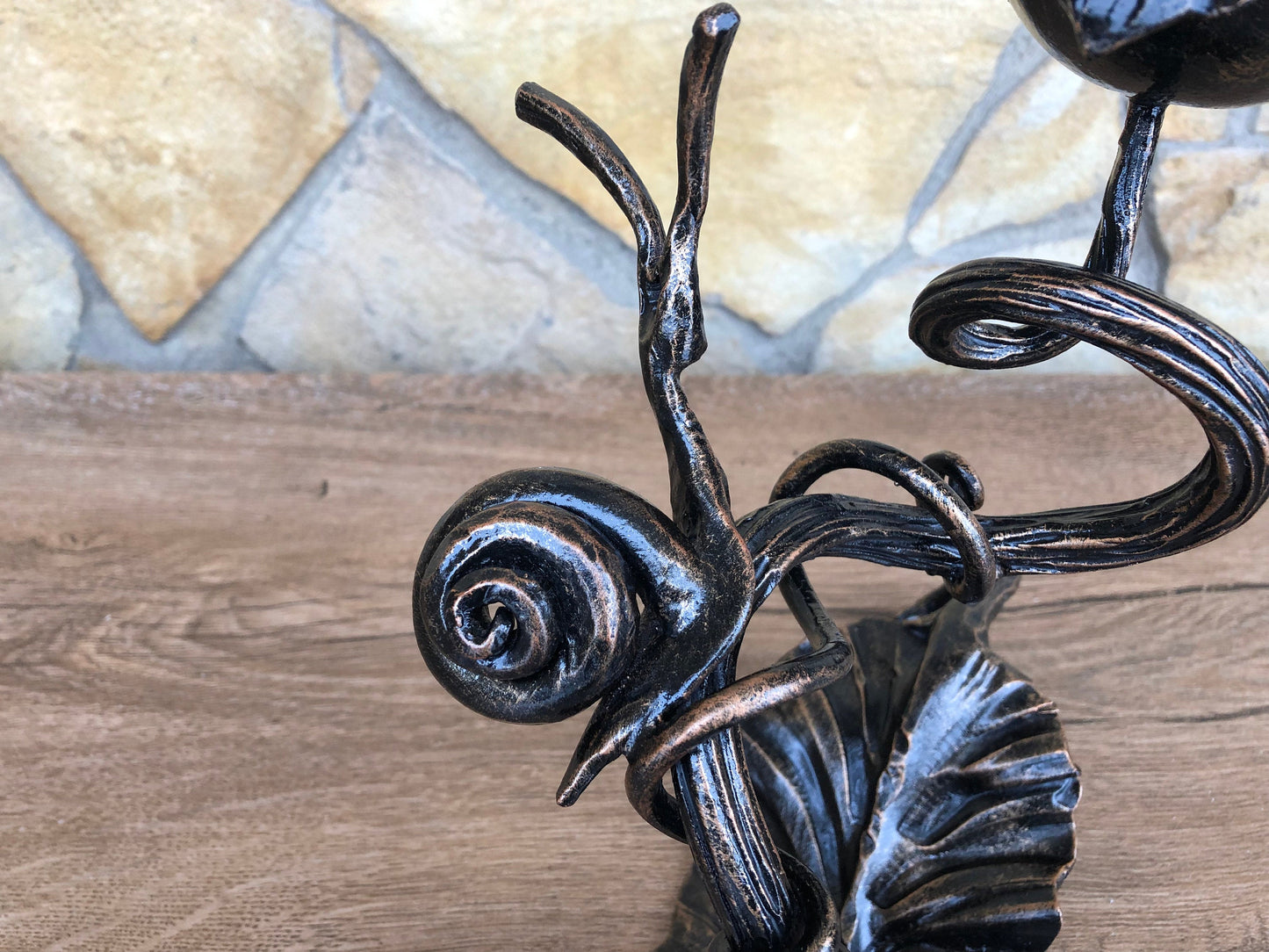 Candle holder, iron anniversary gift for her, candle holder metal, forged candle holder, candle stick metal, candlestick holder,candle stand