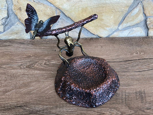 Ashtray, ash tray, cigar ashtray, cigar holder, smoker, tobacco, cigarette case, cigarettes, accessories for smoker, iron gift for her