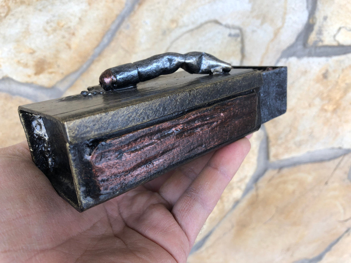 Ashtray forged metal, cigar ashtray, ash tray, cigar ash tray, cigarette holder case,smoker accessories, tobacco,gift for smoker, cigar case