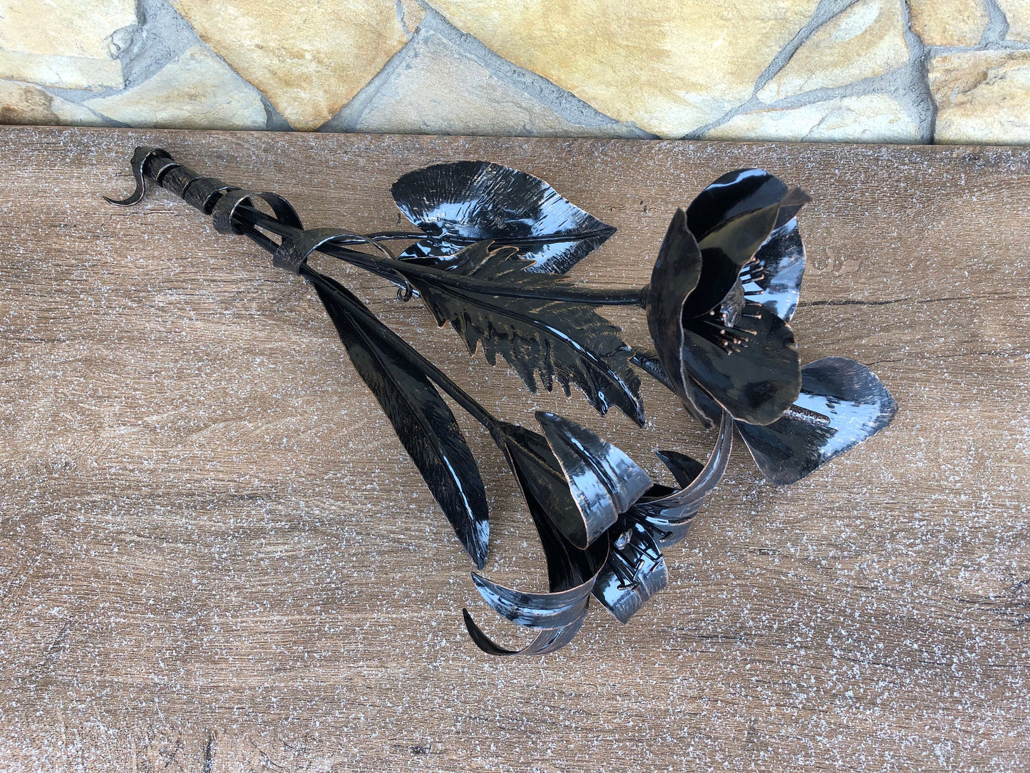 Wedding bouquet, hand forged bouquet, bouquet of flowers, iron bouquet, floral decor, gift idea wedding, poppy, calla, lily, wedding gift