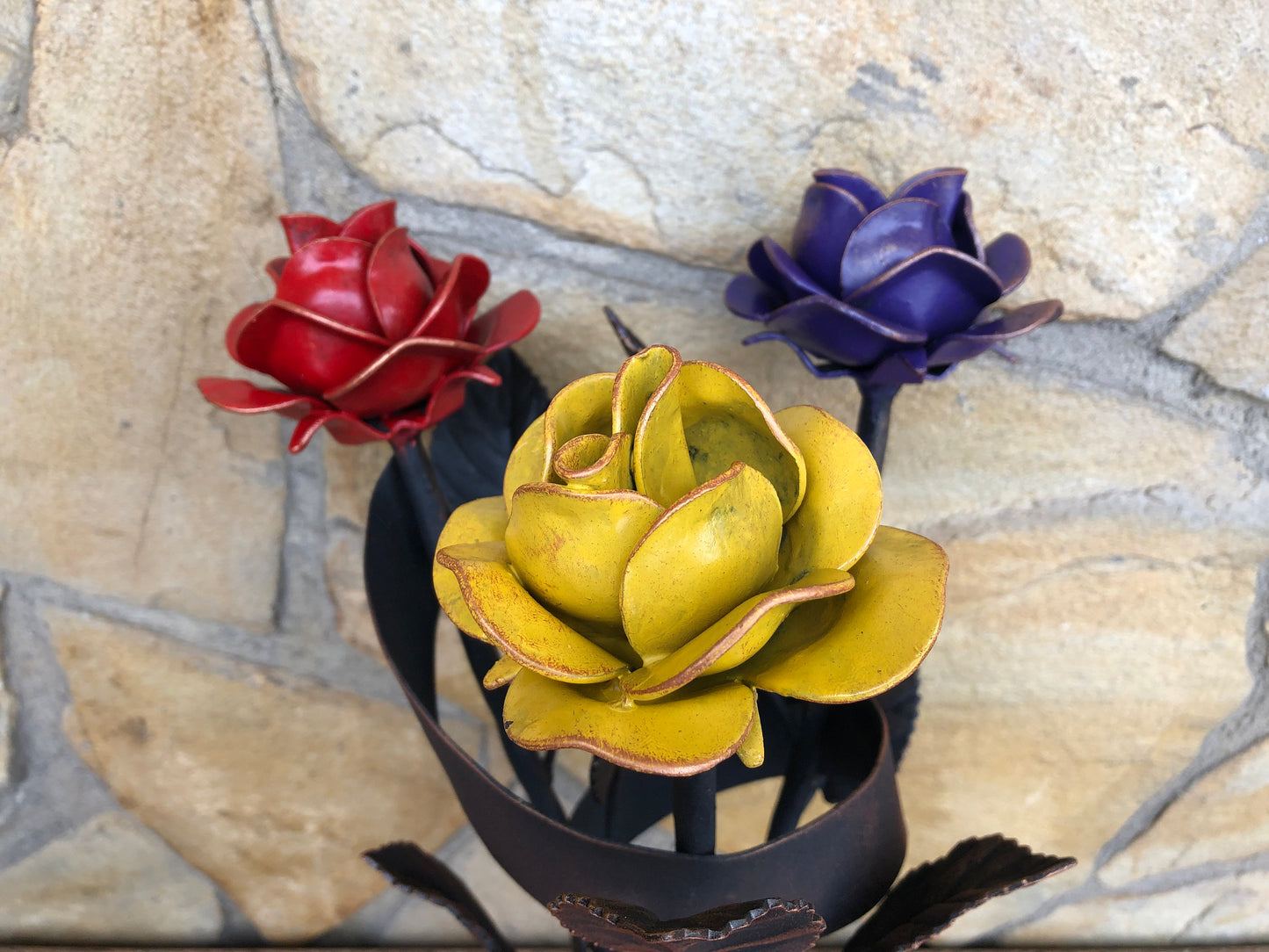 Metal bouquet, rose bouquet, iron gift for wife spouse woman, wedding bouquet, 6th anniversary gift,bridal bouquet,wedding flowers,iron rose