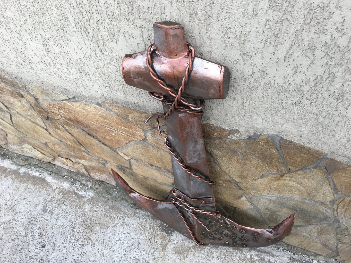 Hand forged anchor, land shark Sobek, prop, video game, video game gifts, video game decor, replica, playstation, costume weapon, viking axe