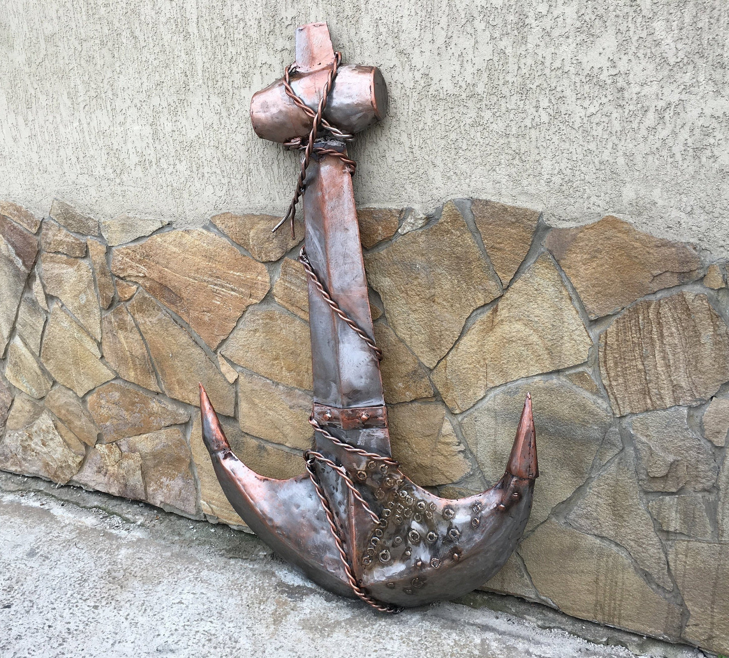 Hand forged anchor, land shark Sobek, prop, video game, video game gifts, video game decor, replica, playstation, costume weapon, viking axe