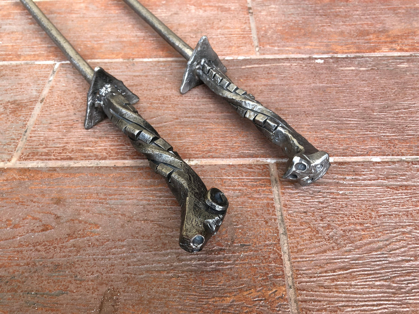 Fire poker, fire tool, fireplace, fireside, hand forged fire poker, fire accessories, anniversary gift, home decor, iron gift, firewood