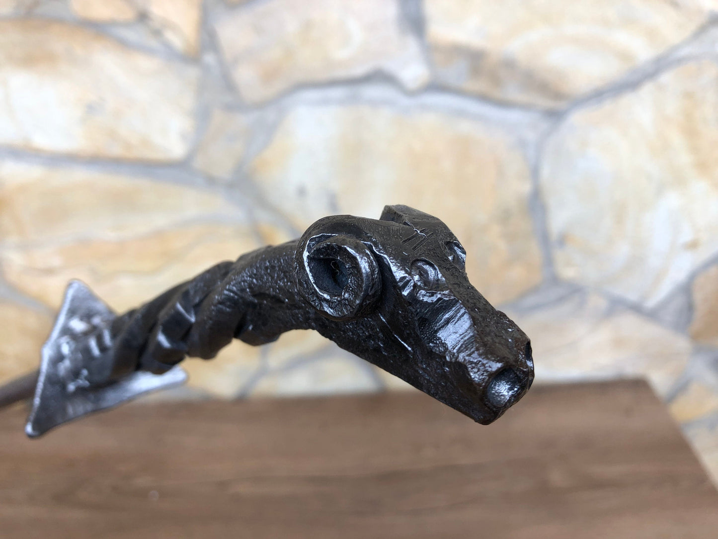 Fire poker, fire tool, fireplace, fireside, hand forged fire poker, fire accessories, anniversary gift, home decor, iron gift, firewood