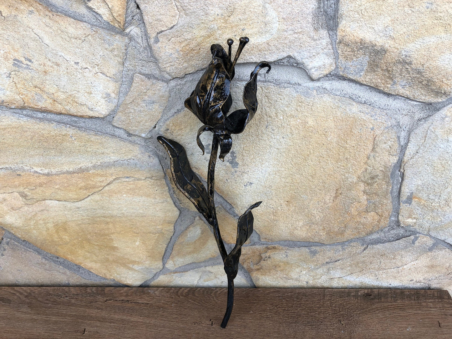 Metal tulip, metal flower, wrought iron flower, wedding anniversary,wedding gift,iron tulip,steel tulip,metal bouquet,iron steel anniversary