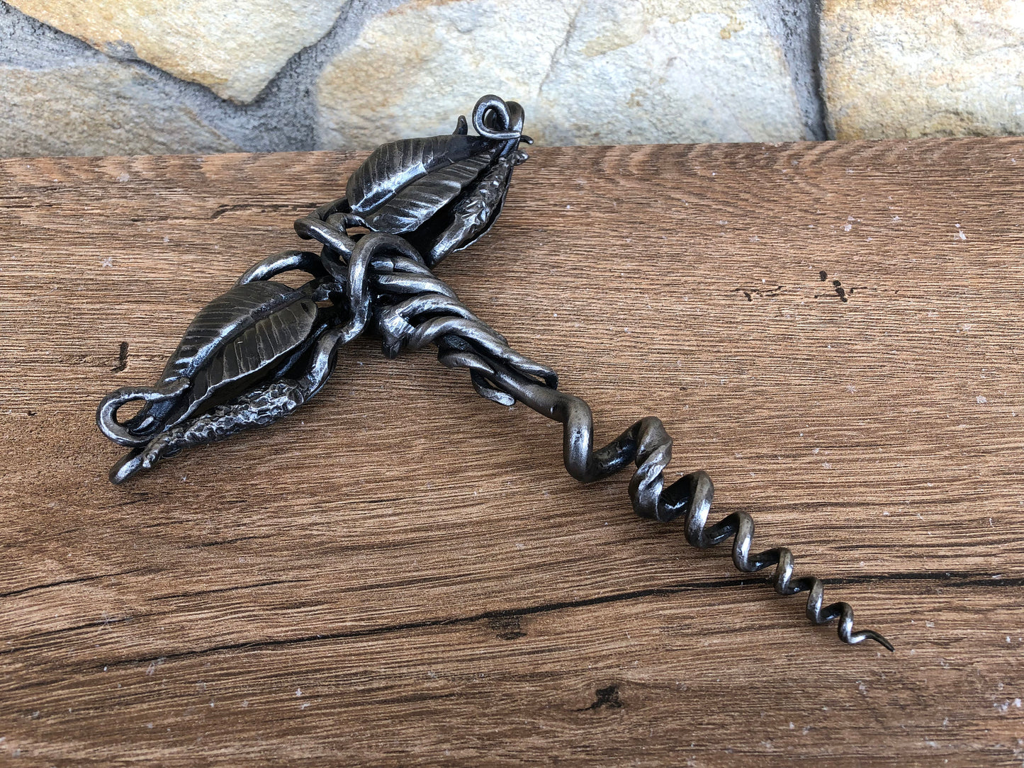 Corkscrew, cork screw, bottle opener, kitchen decor, mens gifts, iron corkscrew,wine corkscrew,bottle opener,hand forged bottle opener,manly