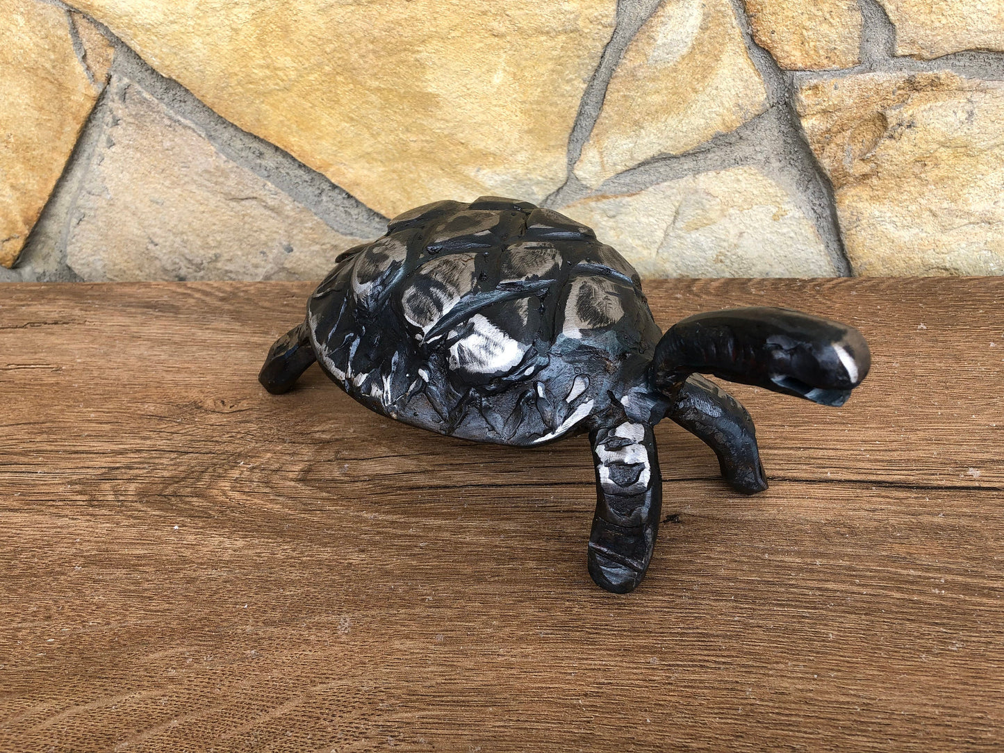 Turtle, hand forged turtle, turtle gifts, tropical beach decor, nautical decor, turtle figurine, wildlife, amphibians, iron gift, mens gifts