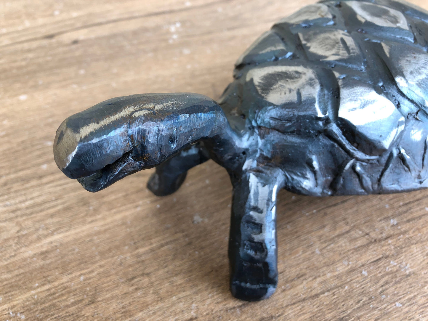 Turtle, hand forged turtle, turtle gifts, tropical beach decor, nautical decor, turtle figurine, wildlife, amphibians, iron gift, mens gifts