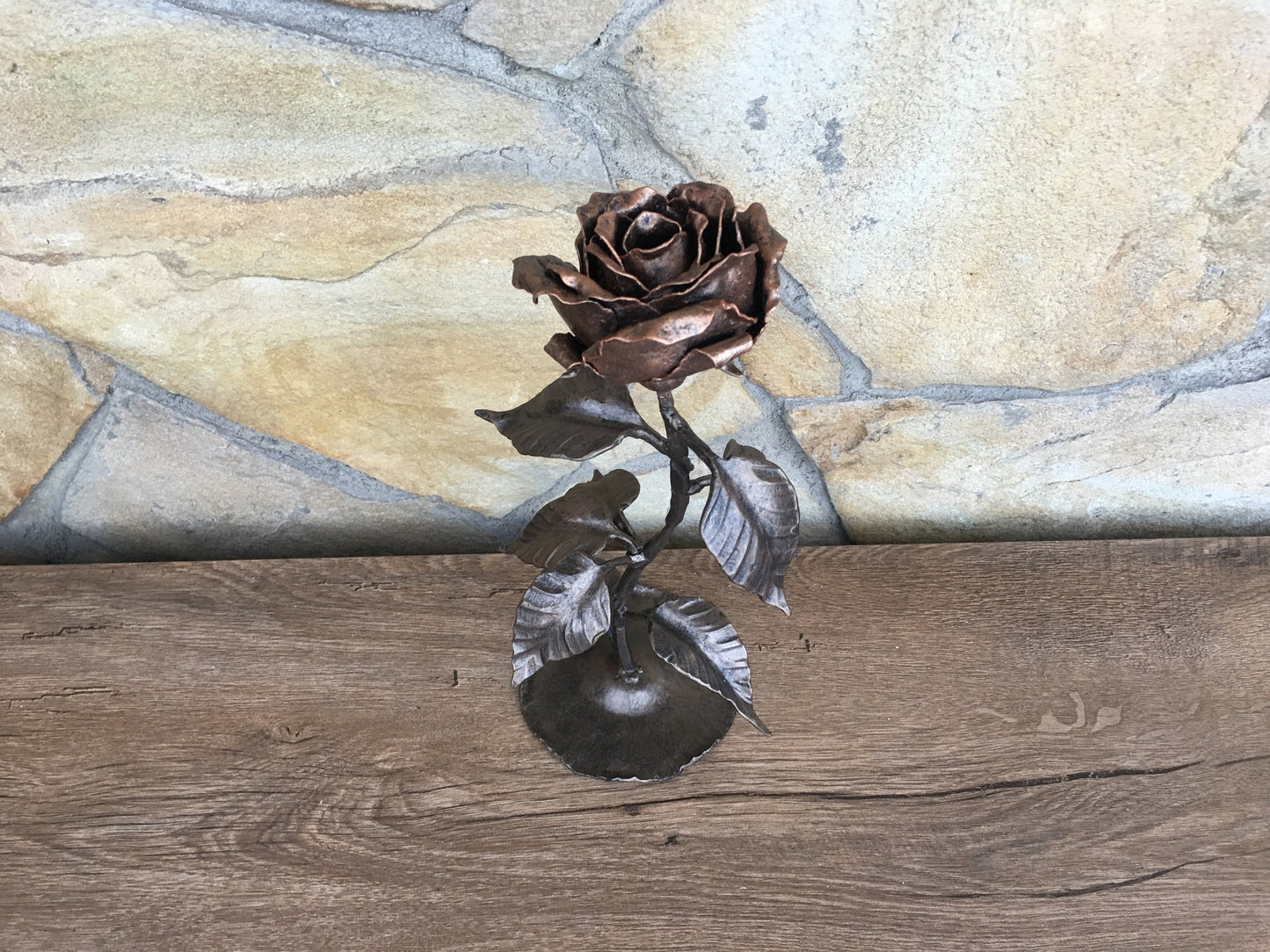 Hand forged rose, engagements gift for couple, engagement gift idea, engagement gift, wedding anniversary, wedding gift, metal gift for her