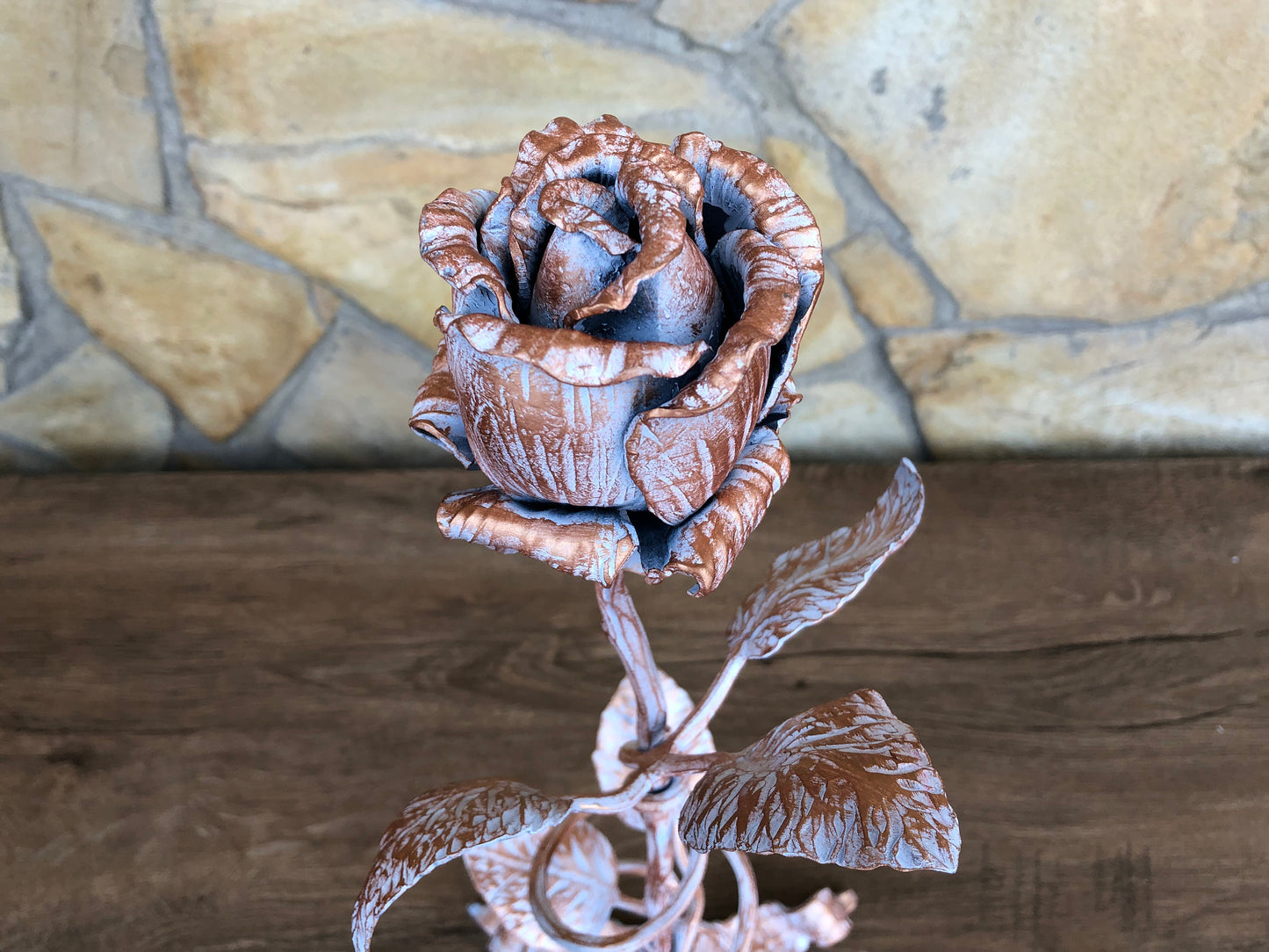 Metal rose, wedding anniversary, anniversary gift, wedding gift, Mother's day gift, Valentine's day gift,metal gift for her,hand forged rose