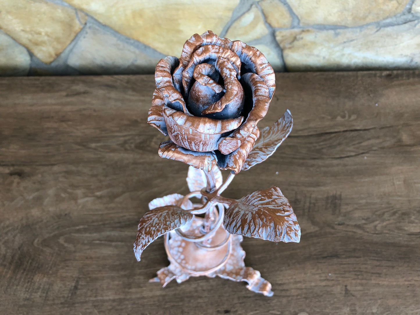 Metal rose, wedding anniversary, anniversary gift, wedding gift, Mother's day gift, Valentine's day gift,metal gift for her,hand forged rose